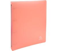 Exacompta Chromaline Pastel 30 mm Ring Binder PP (Polypropylene) A4+ 4 Rings Coral 51977E 1Pack of 5