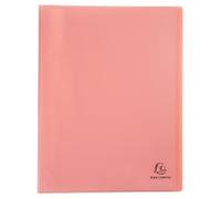 Exacompta Chromaline Pastel Display Book 40 Pockets A4 Coral Pack of 10