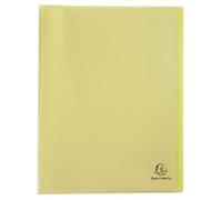 Exacompta Chromaline Pastel Display Book 40 Pockets A4 Yellow Pack of 10