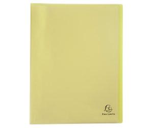 Exacompta Chromaline Pastel Display Book 40 Pockets A4 Yellow Pack of 10