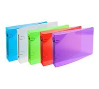 Exacompta Crystal 25 mm Ring Binder PP (Polypropylene) 2 Rings Assorted 51099E Pack of 10