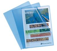 Exacompta Cut Flush Folder 56112E Blue Polypropylene 120 Microns Pack of 100