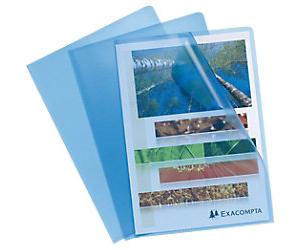 Exacompta Cut Flush Folder 56112E Blue Polypropylene 120 Microns Pack of 100