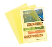 Exacompta Cut Flush Folder Yellow Polypropylene 120 Microns Pack of 100