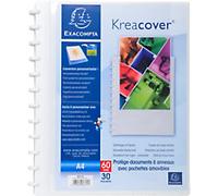Exacompta Display Book 86371E A4 White 30 Pockets Pack of 4