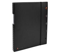 Exacompta - Ref 85434E - Exactive Exaview PP Display Book - Suitable for A4 Documents, 40 Pockets, 80 Viewing Pages, Elastic Strap Closure, Rigid Cover - Black