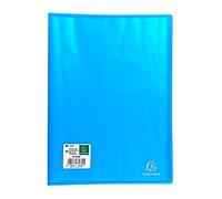 Exacompta - Ref 85369E - Translucent Semi-Rigid PP Display Book - Suitable for A4 Documents, Lightweight, 30 Pockets, 60 Viewing Pages - Random Colour Cover