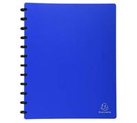 Exacompta Display Book with Rings A4 30 Pockets Removable Blue