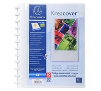 Exacompta Display Book with Rings A4 30 Pockets Removable White