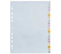 Exacompta Forever Alphabetical Dividers A4 Assorted 20 Part Cardboard 11 Holes 2621E