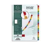 Exacompta dividers White Card 20 Alphabetical tabs A-Z Coloured