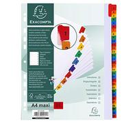 Exacompta Exacompta Index 1-31 A4 Extra Wide 160gsm Card White with Coloured Myl