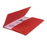 Exacompta Document Wallet 46975E A4 Board 290 gsm 24.5 (W) x 3 (D) x 32.5 (H) cm Red Pack of 100