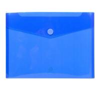 Exacompta Document Wallet 56422E A4 Velcro fastener PP (Polypropylene) Portrait and Landscape 24.5 (W) x 33.5 (D) x 1.2 (H) cm Blue Pack of 5