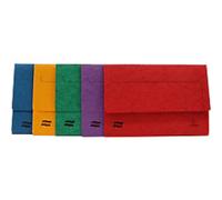 Exacompta Document Wallet Folio Pressboard 265 gsm 26.5 (W) x 7.5 (D) x 36.5 (H) cm Assorted Pack of 25