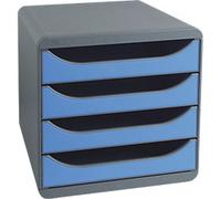 Exacompta Drawer Unit Big-Box A4+ Grey, Ice Blue 24.7 x 32.4 x 4.2 cm