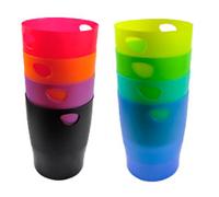 Exacompta Ecobin Waste Paper Bin Translucent Pack of 8, Assorted