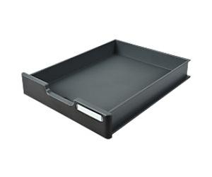 Exacompta ECOBlack Drawer Unit A4+ Plastic Dark Grey 28.5 x 34.5 x 5.4 cm