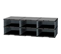 Exacompta ECOBlack Drawer Unit A4+ Plastic Dark Grey 28.8 x 35.5 x 14.4 cm