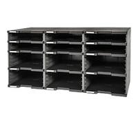 Exacompta ECOBlack Drawer Unit Plastic Dark Grey 86.4 x 35.4 x 42.2 cm
