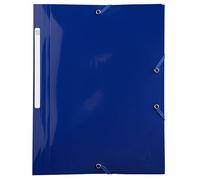 Exacompta - Ref. 55110E - Bee Blue 3 flap folder with elastic closure, Polypropylene - A4 - assorted colors