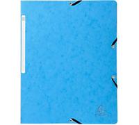 Exacompta Elasticated Folder 5569E Turquoise Molted Pressboard 24 x 32 cm Pack of 25