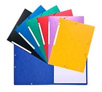 Exacompta Elasticated Folder 5590E Assorted Molted Pressboard 24 x 32 cm Pack of 20