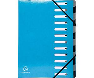 Exacompta Elasticated Folder Iderama A4 Turquoise Pressboard
