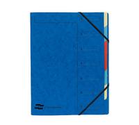 Exacompta Europa 7-Part Organiser 400Gsm Pressboard A4 Blue