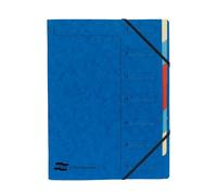 Exacompta Europa 7-Part Organiser 400gsm Pressboard A4 Blue