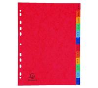 Exacompta Europa Coloured Pressboard Index 12-Part January-December A4 3109Z+FINCHLEY Pen Free