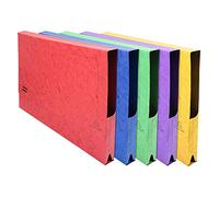 Exacompta Europa Document Wallets, 265 gsm, A3 - Assorted Colours, Pack of 25