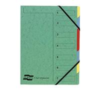 Exacompta Europa Multipart File, A4, 500 Micron, 7 Part - Green