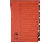 Exacompta Europa Printed Coloured Subject Dividers - 31 Part - Pack of 5-223/1025