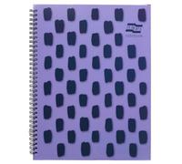 Exacompta Europa Splash - Ref EU1502Z Wirebound Notebooks, Bright Cover,Refill Pad 160 Lined Pages,A4+ Size with Micro-Perforated Pages|Purple Cover|For Home,School,and Office Organisation