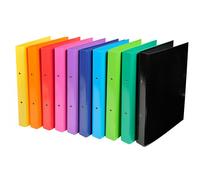 10 Iderama A4 Ring Binder 2 Ring 30mm Assorted Colours - Free Next Day Delivery