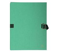 Exacompta Expanding File Linen-Effect Paper Light Green