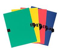 Exacompta Expanding Folders 223200E A4 Cardboard Assorted Polypropylene 24 x 32 cm Pack of 10