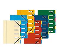 Exacompta Expanding Folders Harmonika 5306E A4 Assorted Pressboard 24 x 32 cm Pack of 8
