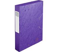 Exacompta Filing Box 16015H A4 Purple 600gsm Pressboard 25 x 33 cm Pack of 10