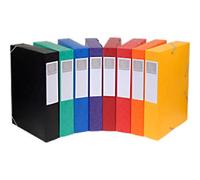 - Ref 19500H - Cartobox Pressboard Filing Box - 25 x 33cm, Suitable for A4 Documents, Elastic Straps on 2 Corners, 50mm Spine, FSC-Certified -