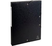Exacompta Filing Box 50301E A4 Card 25 (W) x 33 (H) cm Black 2.5 cm Pack of 8