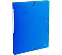 Exacompta Filing Box 50302E A4 Blue Glossy Card 25 x 33 cm Pack of 8