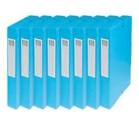 Exacompta Filing Box 50406E A4 Card 25 (W) x 33 (H) cm Turquoise 4.0 cm Pack of 8