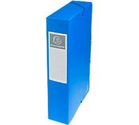 Exacompta Filing Box 50602E A4 Blue Mottled Pressboard 25 x 33 cm Pack of 8