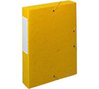 Exacompta Filing Box 50919E A4 Yellow Glossy Card 25 x 33 cm Pack of 10