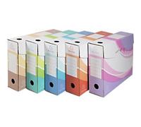 Exacompta Filing Box 79530E A4 Cardboard 35 (W) x 8 (D) x 25 (H) cm Multicolour Pack of 40