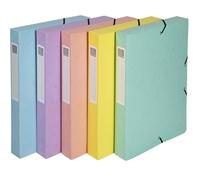 Exacompta Filing Box Aquarel A4 Spine 4cm Organise Random Colour Archive