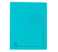 Exacompta Flat File 39986E A4 Mottled Pressboard 27.2 (W) x 0.2 (D) x 31.8 (H) cm Turquoise Pack of 25