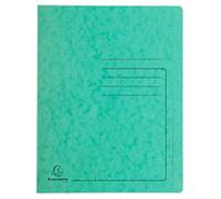 Exacompta Flat File 39993E A4 Mottled Pressboard 27.2 (W) x 0.2 (D) x 31.8 (H) cm Green Pack of 25